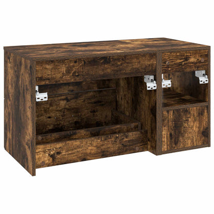 vidaXL Bathroom Furniture Set 2 pcs Smoked Oak Engineered Wood