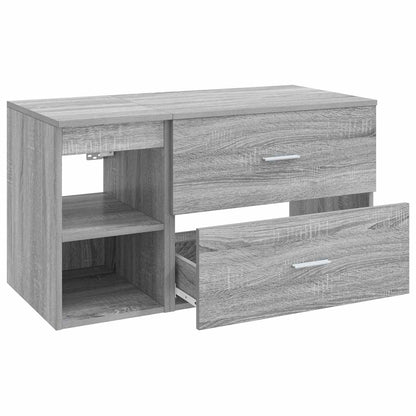vidaXL Bathroom Furniture Set 2 pcs Grey Sonoma Engineered Wood