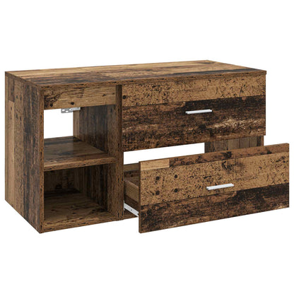 vidaXL Bathroom Furniture Set 2 pcs Old Wood Engineered Wood