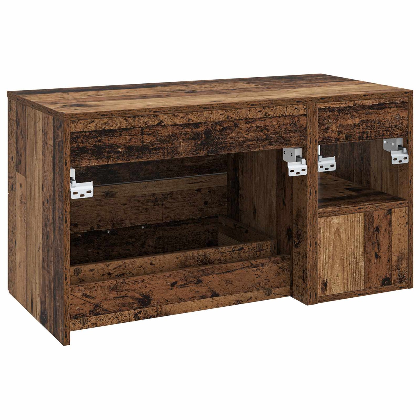 vidaXL Bathroom Furniture Set 2 pcs Old Wood Engineered Wood