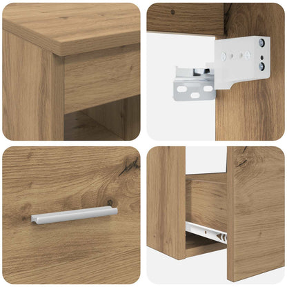 vidaXL Bathroom Furniture Set 2 pcs Artisan Oak Engineered Wood