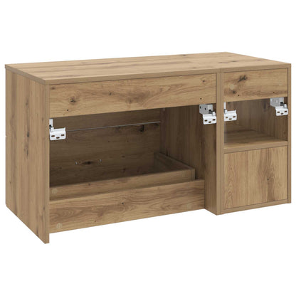 vidaXL Bathroom Furniture Set 2 pcs Artisan Oak Engineered Wood
