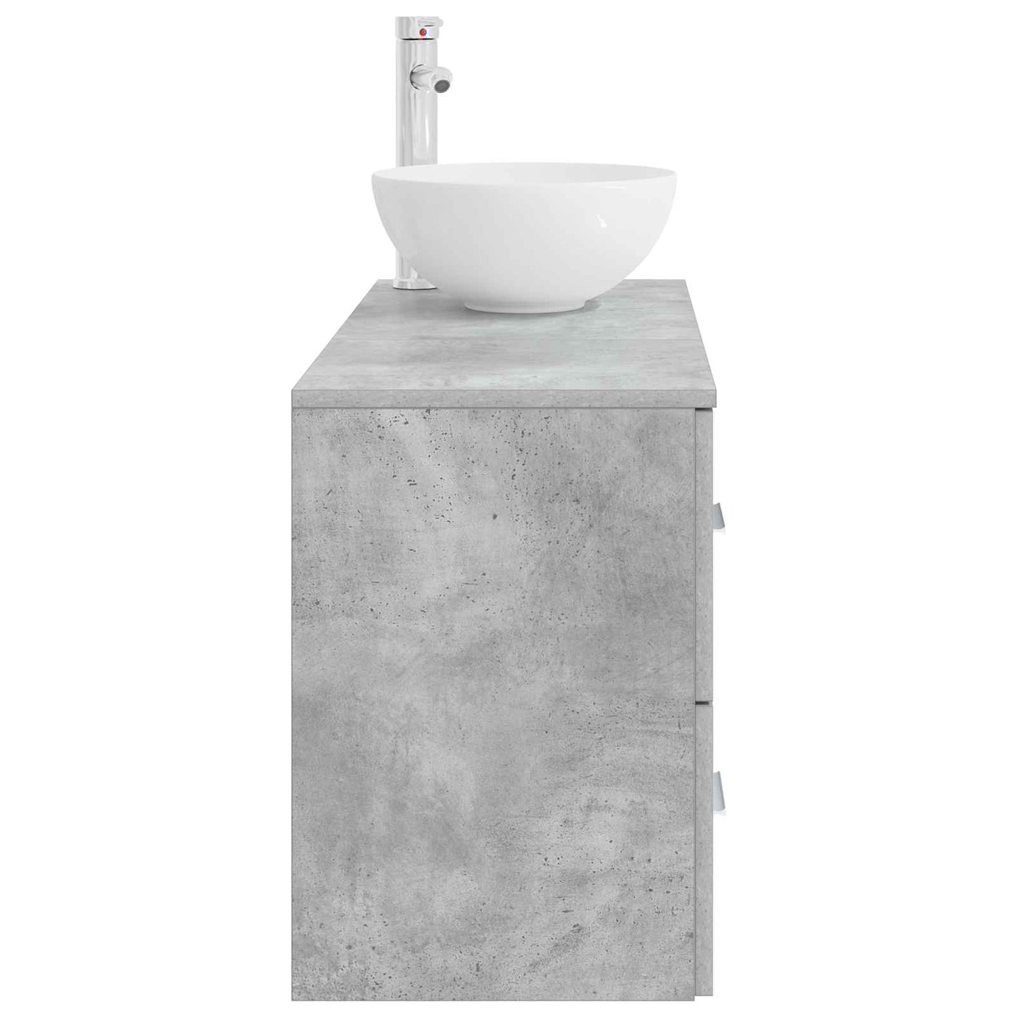 vidaXL Bathroom Furniture Set 2 pcs Concrete Grey Engineered Wood