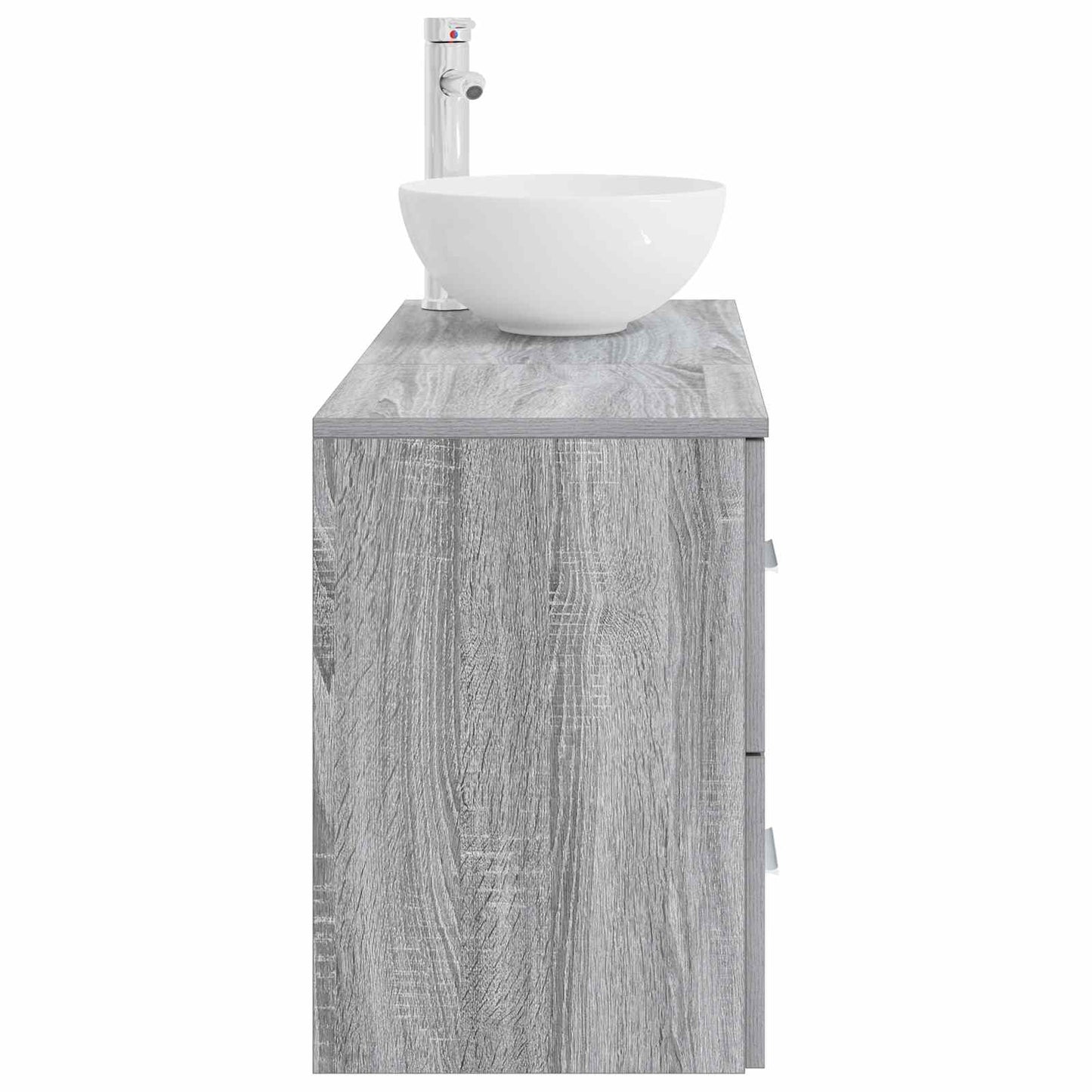 vidaXL Bathroom Furniture Set 2 pcs Grey Sonoma Engineered Wood