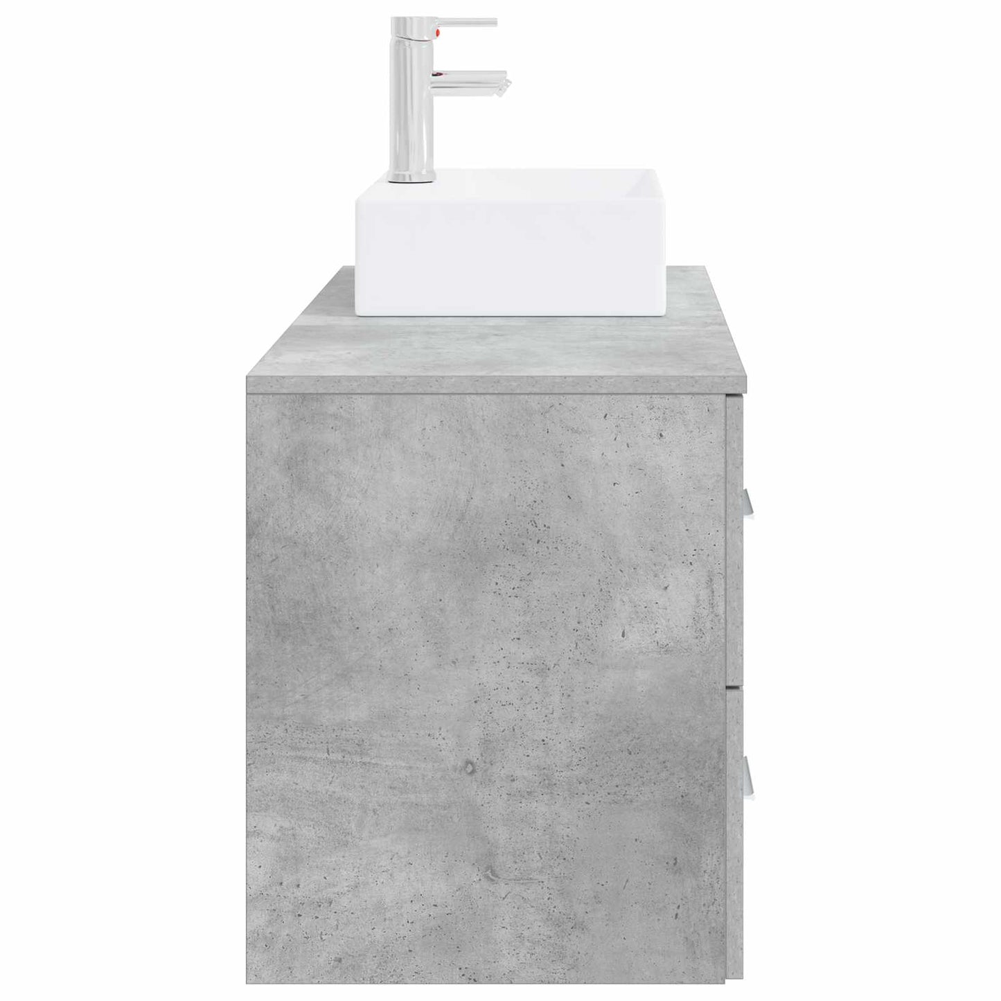 vidaXL Bathroom Furniture Set 2 pcs Concrete Grey Engineered Wood