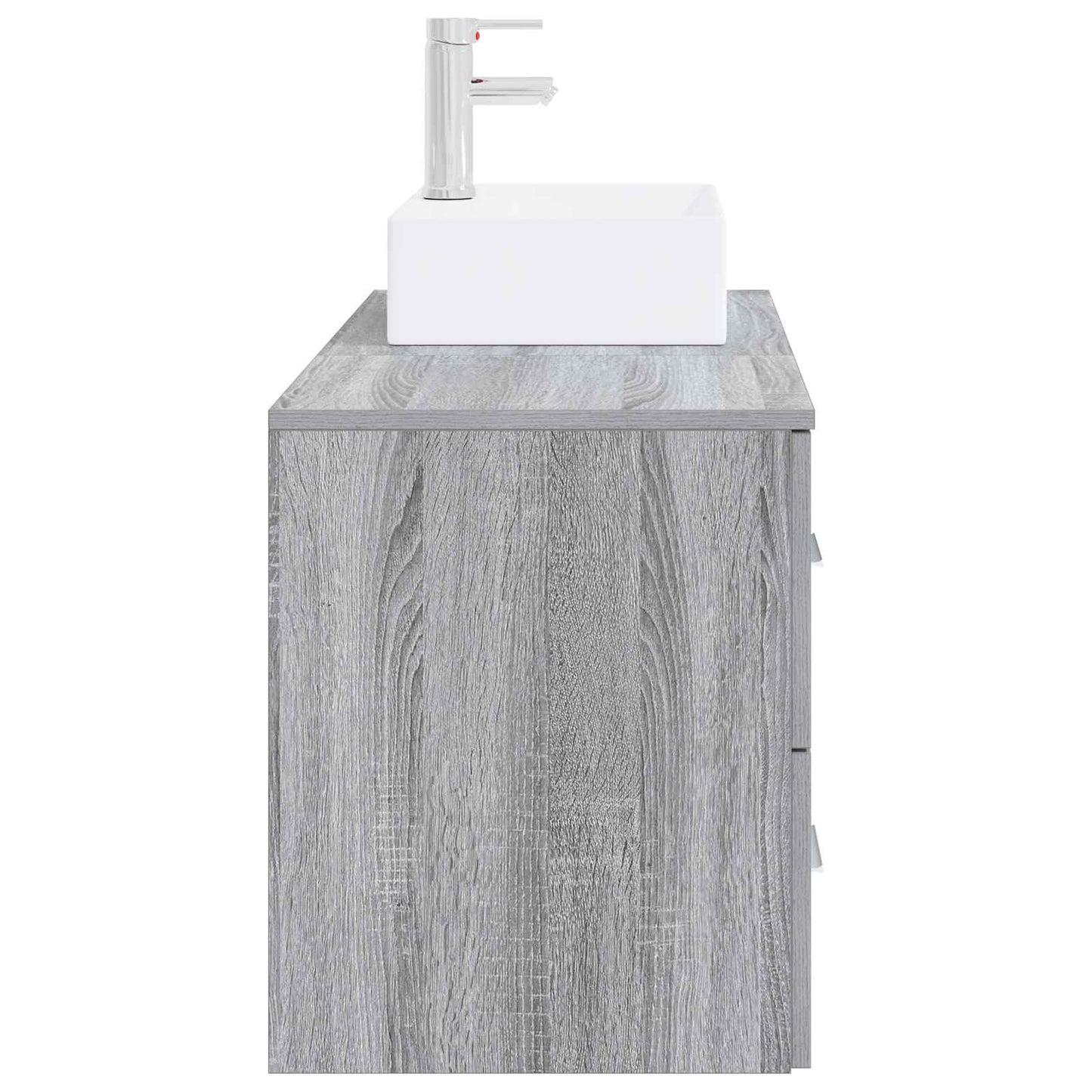 vidaXL Bathroom Furniture Set 2 pcs Grey Sonoma Engineered Wood