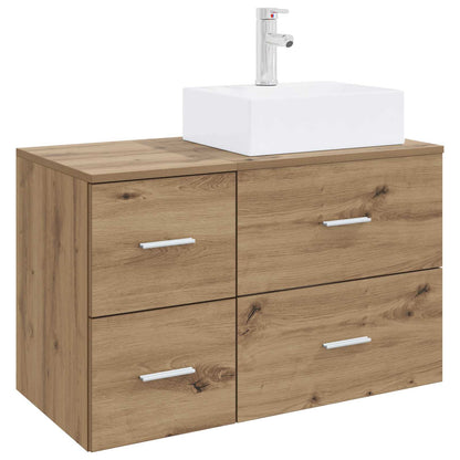 vidaXL Bathroom Furniture Set 2 pcs Artisan Oak Engineered Wood
