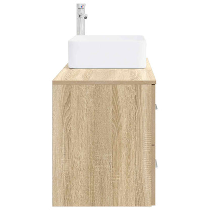 vidaXL Bathroom Furniture Set 2 pcs Sonoma Oak Engineered Wood