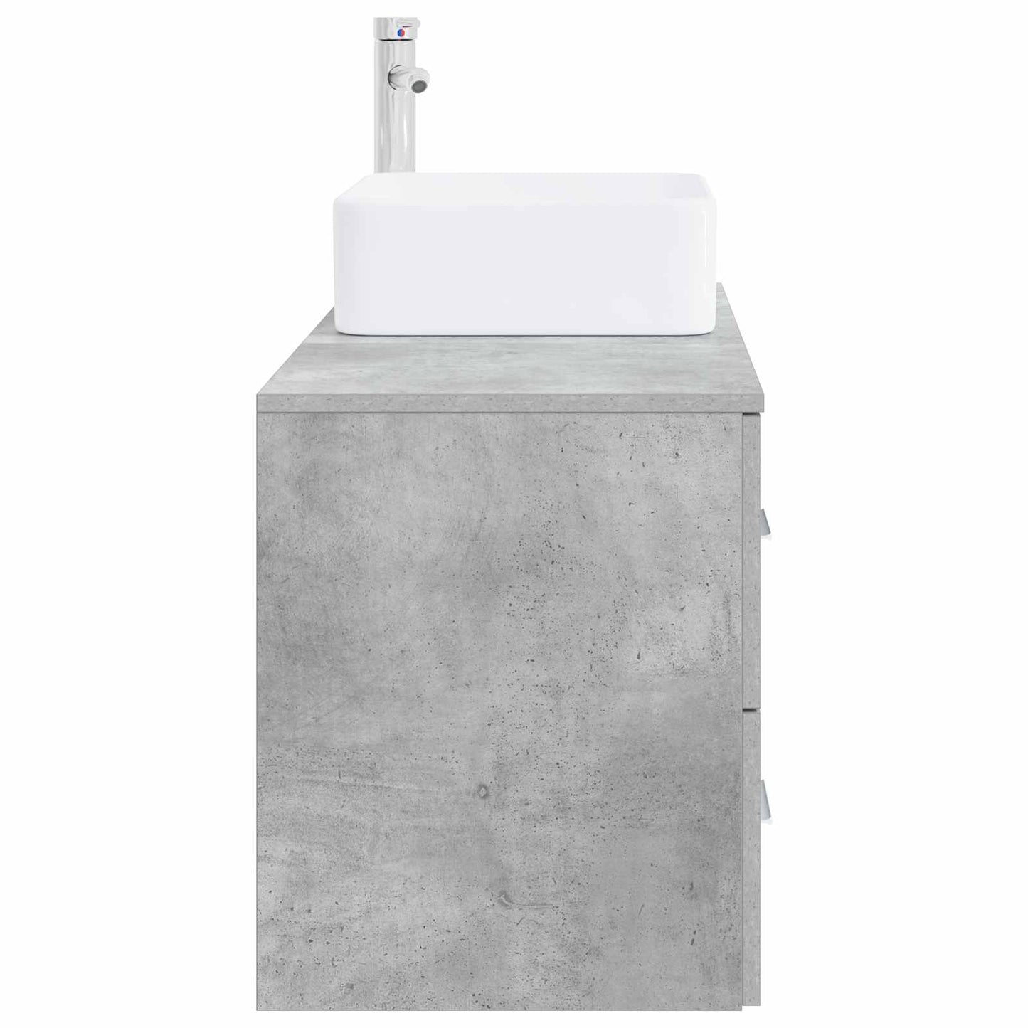 vidaXL Bathroom Furniture Set 2 pcs Concrete Grey Engineered Wood