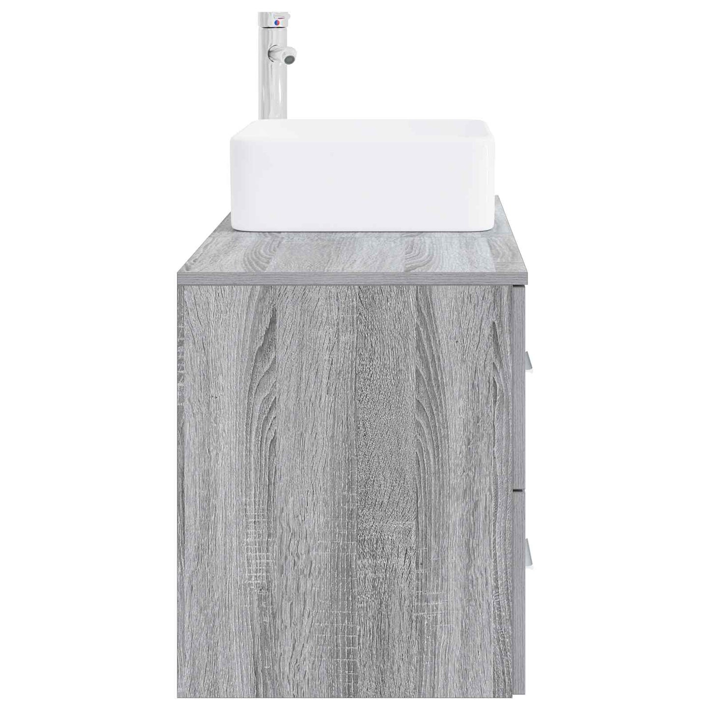 vidaXL Bathroom Furniture Set 2 pcs Grey Sonoma Engineered Wood