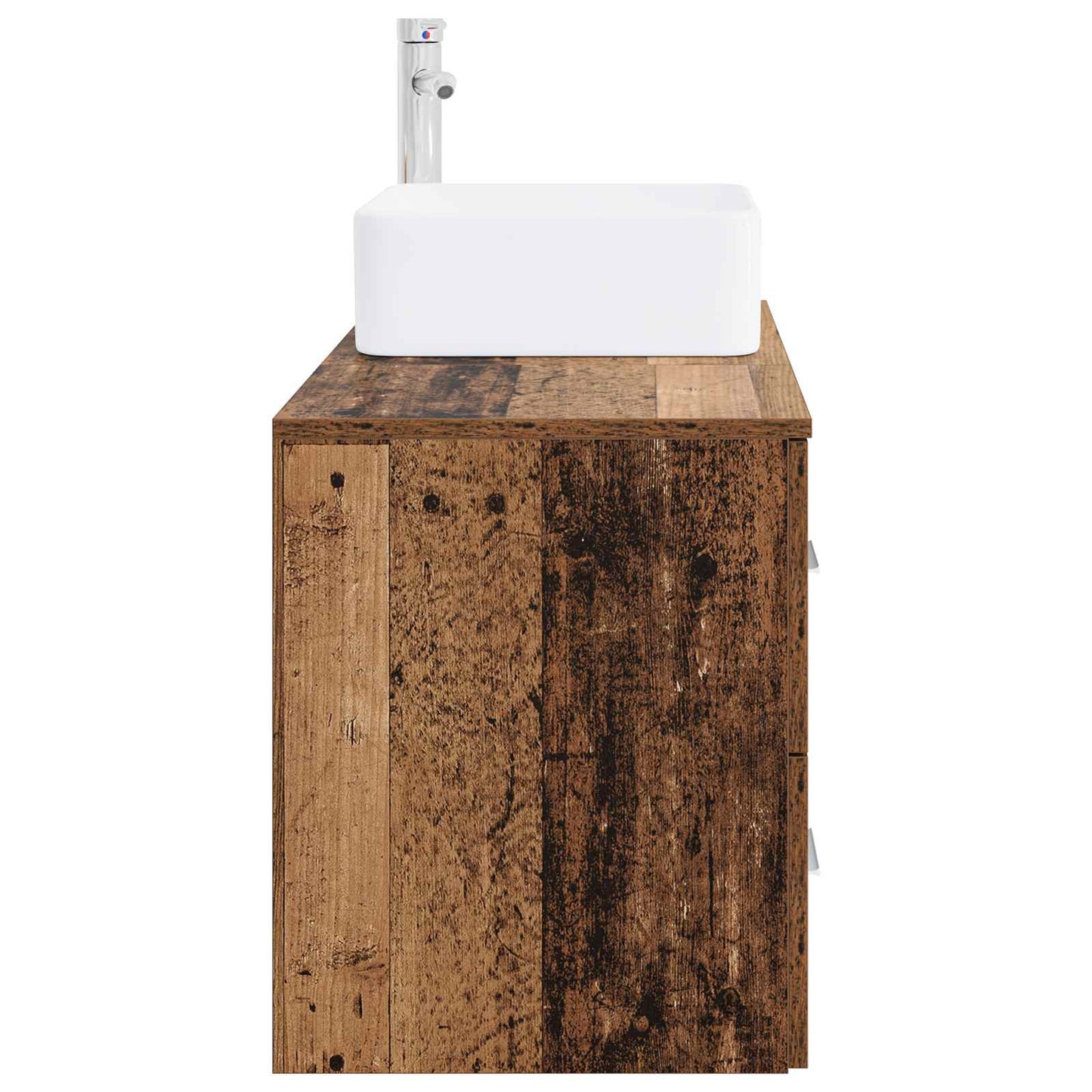 vidaXL Bathroom Furniture Set 2 pcs Old Wood Engineered Wood