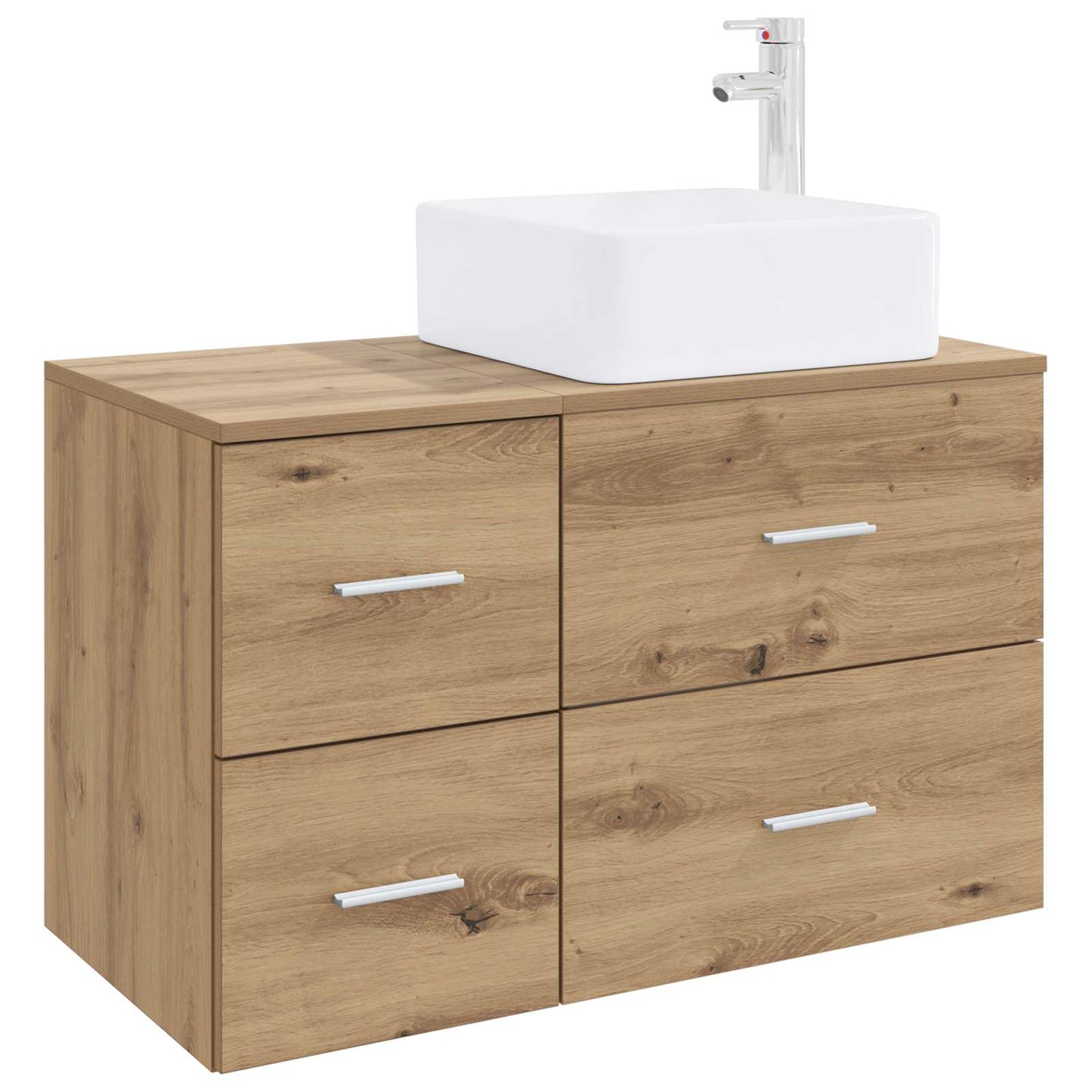 vidaXL Bathroom Furniture Set 2 pcs Artisan Oak Engineered Wood