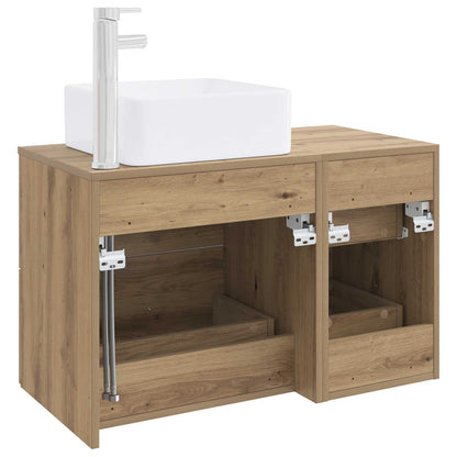 vidaXL Bathroom Furniture Set 2 pcs Artisan Oak Engineered Wood