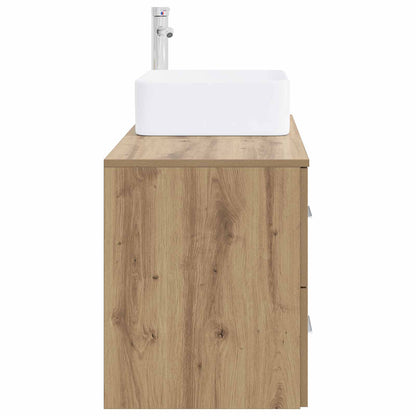 vidaXL Bathroom Furniture Set 2 pcs Artisan Oak Engineered Wood