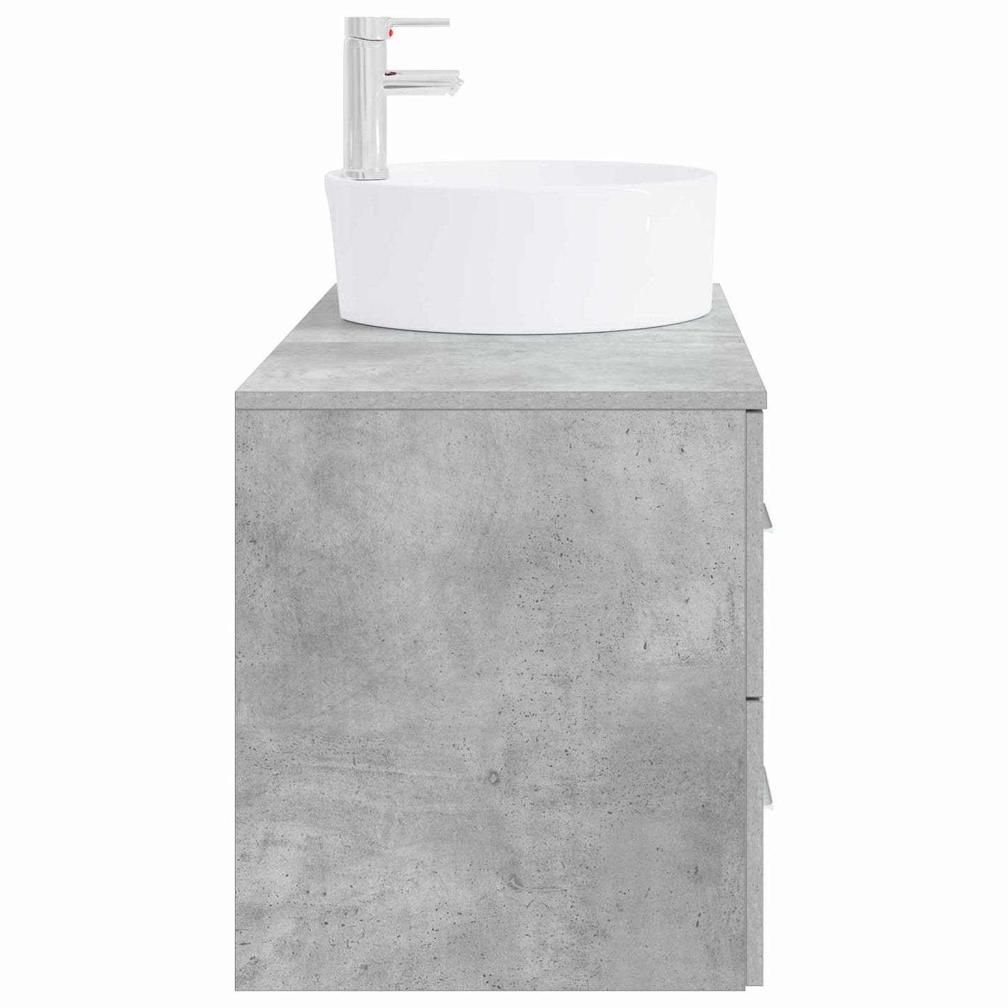 vidaXL Bathroom Furniture Set 2 pcs Concrete Grey Engineered Wood