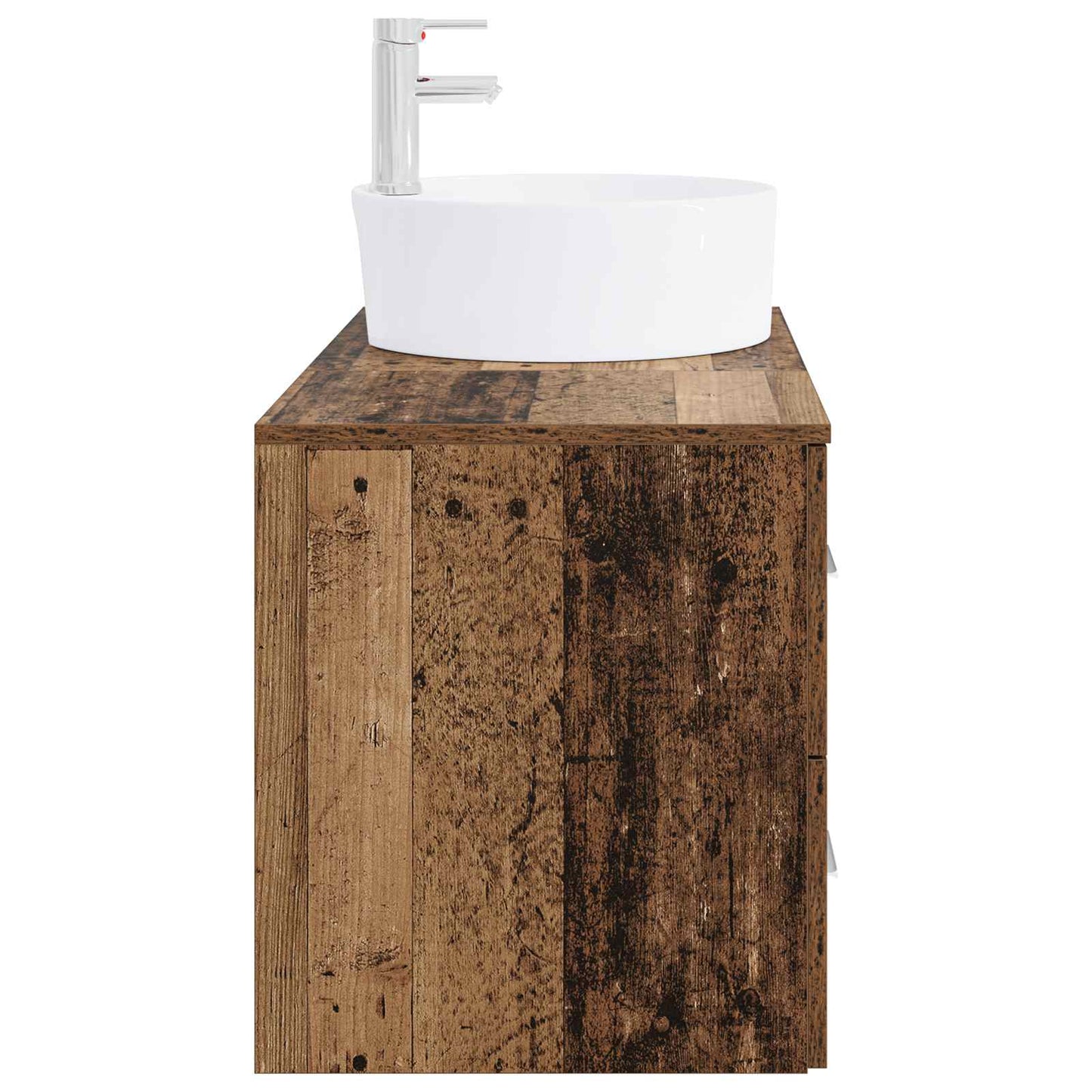 vidaXL Bathroom Furniture Set 2 pcs Old Wood Engineered Wood