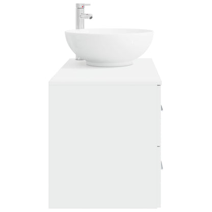 vidaXL Bathroom Furniture Set 2 pcs White Engineered Wood