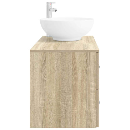 vidaXL Bathroom Furniture Set 2 pcs Sonoma Oak Engineered Wood