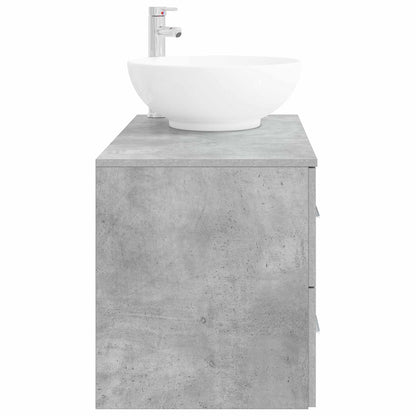 vidaXL Bathroom Furniture Set 2 pcs Concrete Grey Engineered Wood