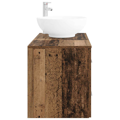 vidaXL Bathroom Furniture Set 2 pcs Old Wood Engineered Wood