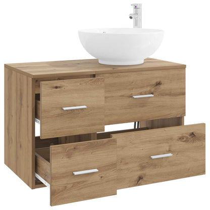 vidaXL Bathroom Furniture Set 2 pcs Artisan Oak Engineered Wood