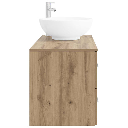 vidaXL Bathroom Furniture Set 2 pcs Artisan Oak Engineered Wood