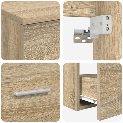 vidaXL Bathroom Furniture Set 2 pcs Sonoma Oak Engineered Wood