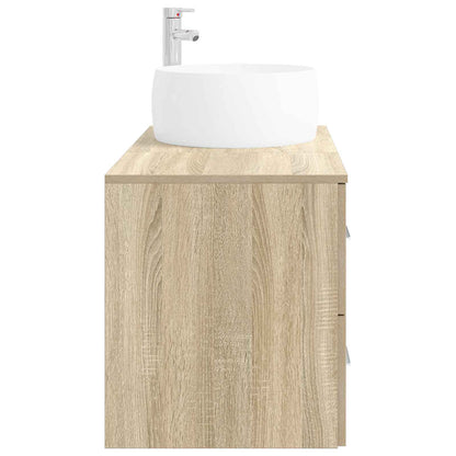 vidaXL Bathroom Furniture Set 2 pcs Sonoma Oak Engineered Wood