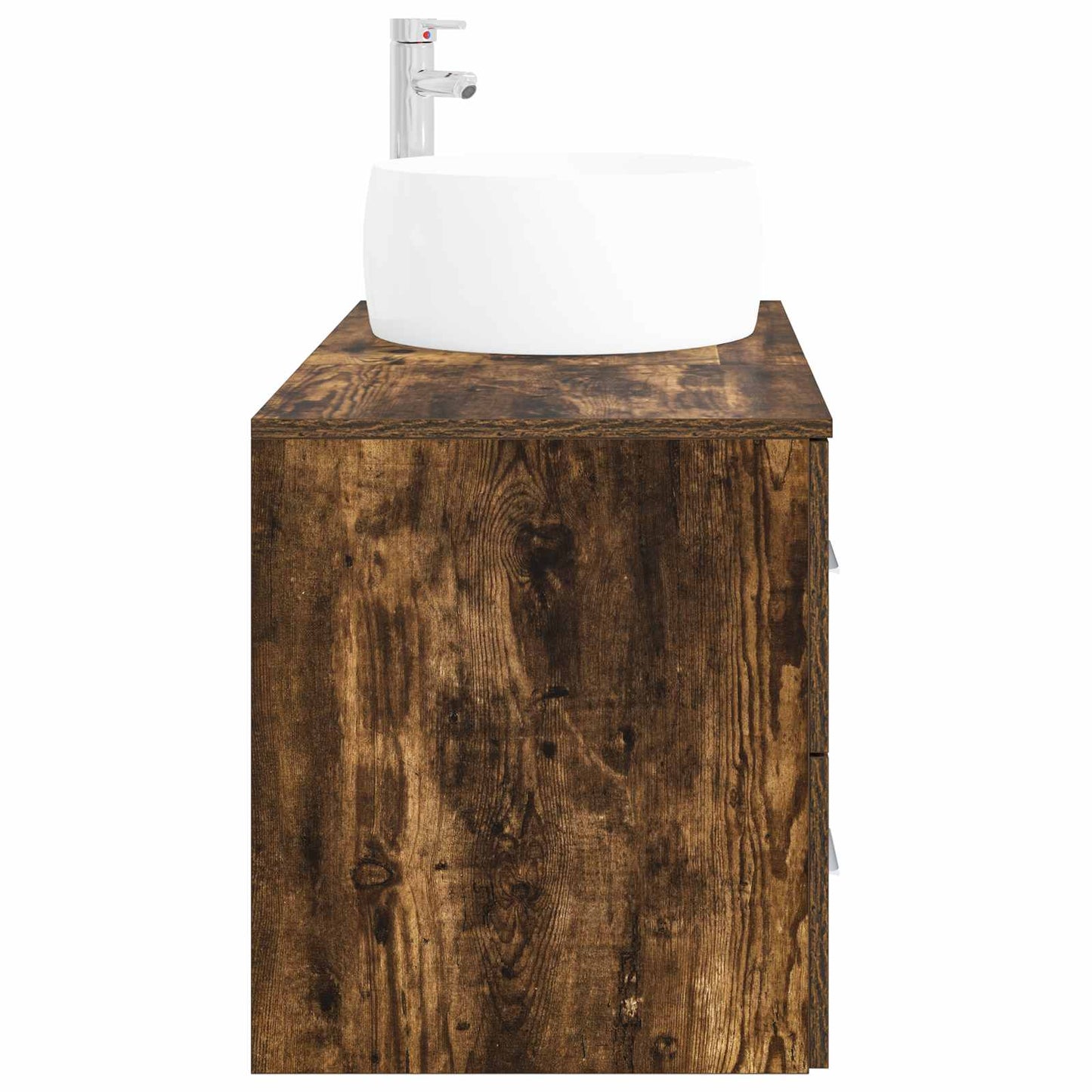 vidaXL Bathroom Furniture Set 2 pcs Smoked Oak Engineered Wood