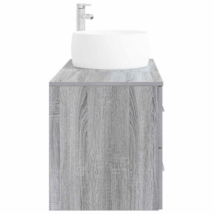 vidaXL Bathroom Furniture Set 2 pcs Grey Sonoma Engineered Wood