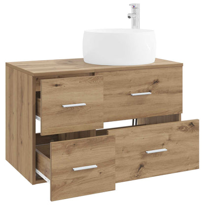vidaXL Bathroom Furniture Set 2 pcs Artisan Oak Engineered Wood