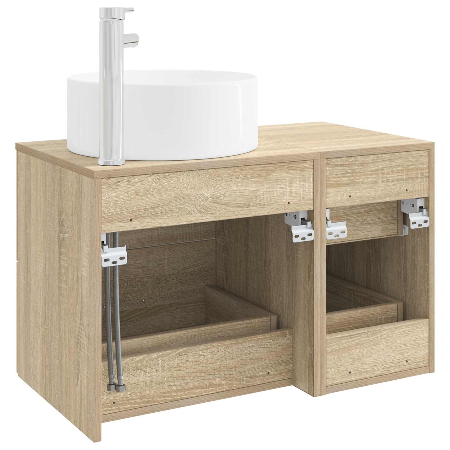 vidaXL Bathroom Furniture Set 2 pcs Sonoma Oak Engineered Wood