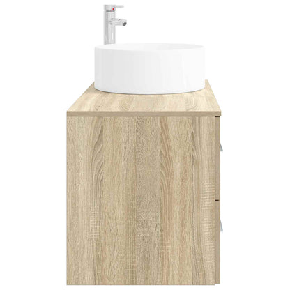 vidaXL Bathroom Furniture Set 2 pcs Sonoma Oak Engineered Wood