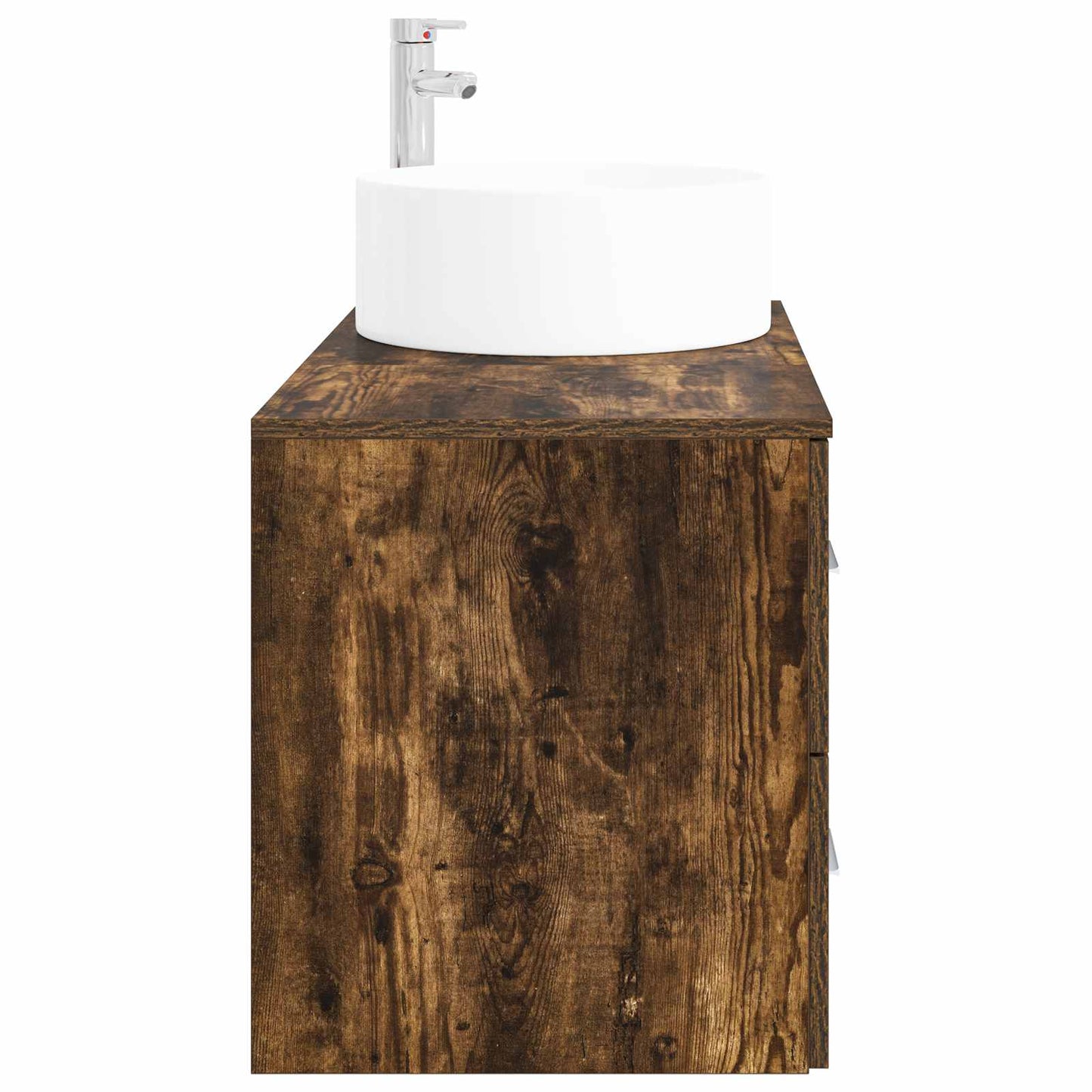 vidaXL Bathroom Furniture Set 2 pcs Smoked Oak Engineered Wood