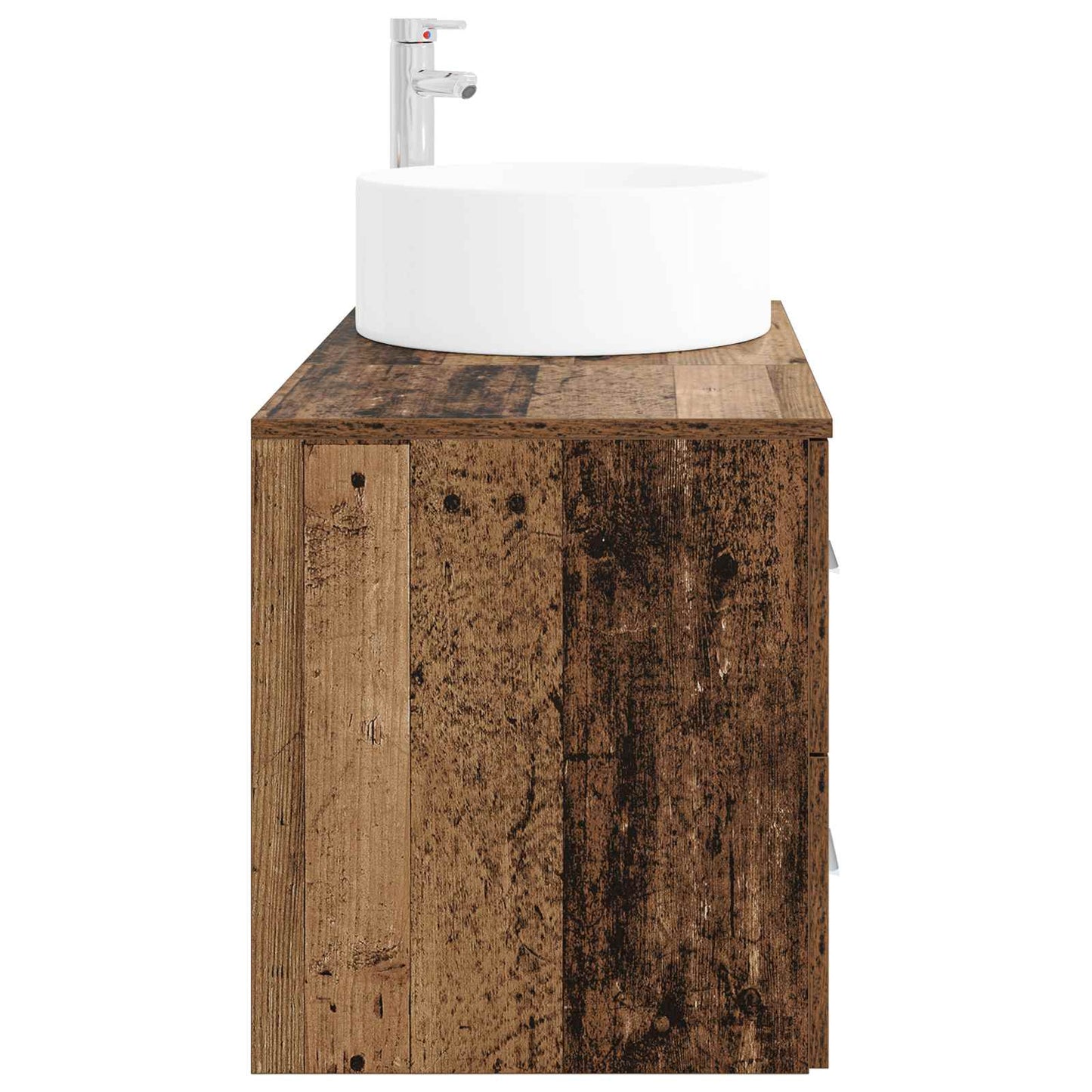vidaXL Bathroom Furniture Set 2 pcs Old Wood Engineered Wood