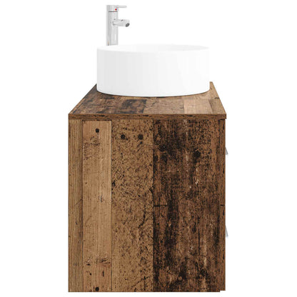 vidaXL Bathroom Furniture Set 2 pcs Old Wood Engineered Wood