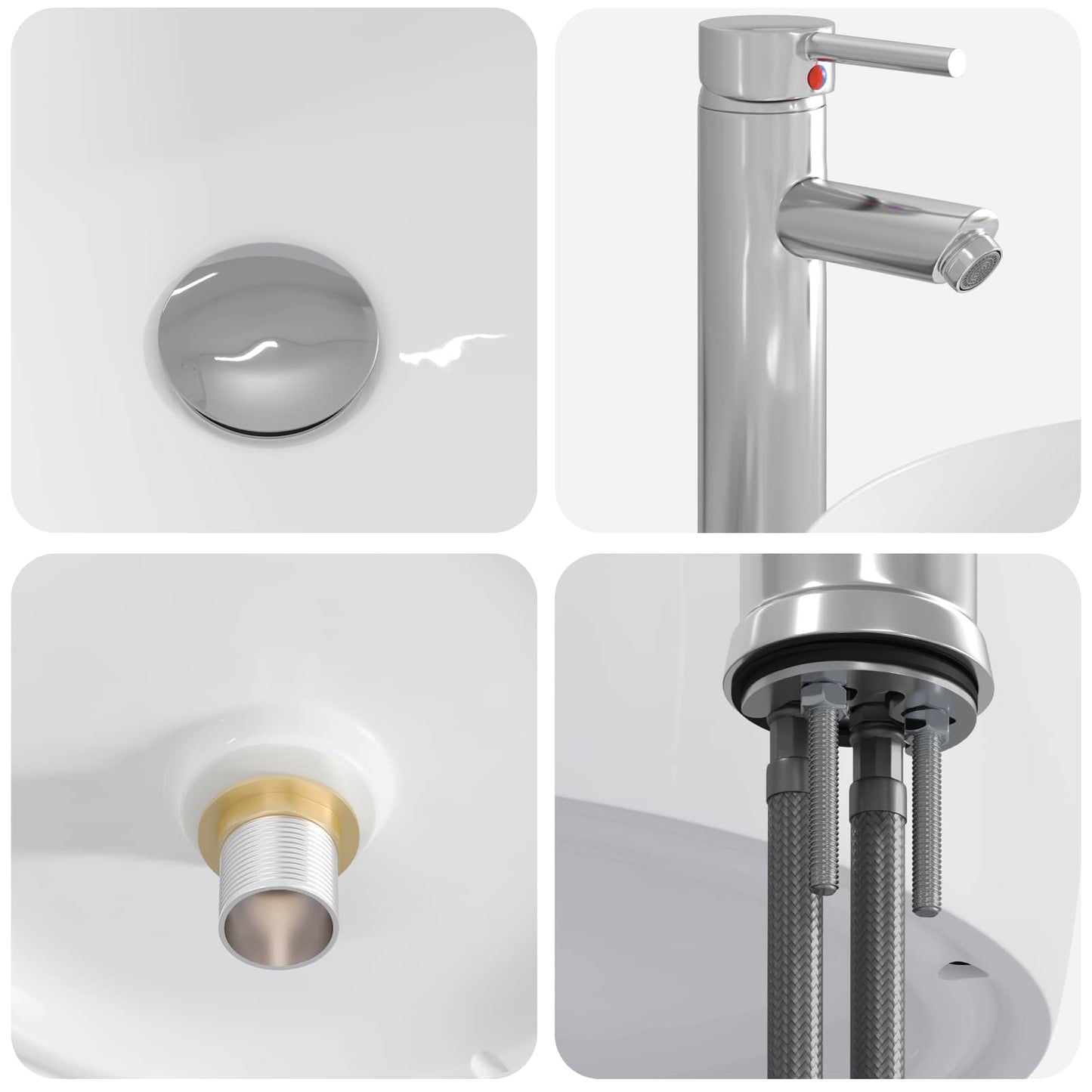 vidaXL Bathroom Furniture Set 2 pcs Artisan Oak Engineered Wood