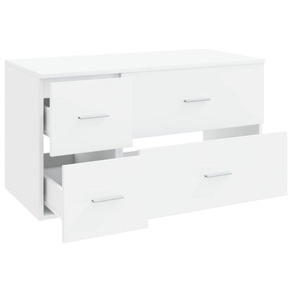 vidaXL Bathroom Furniture Set 2 pcs White Engineered Wood