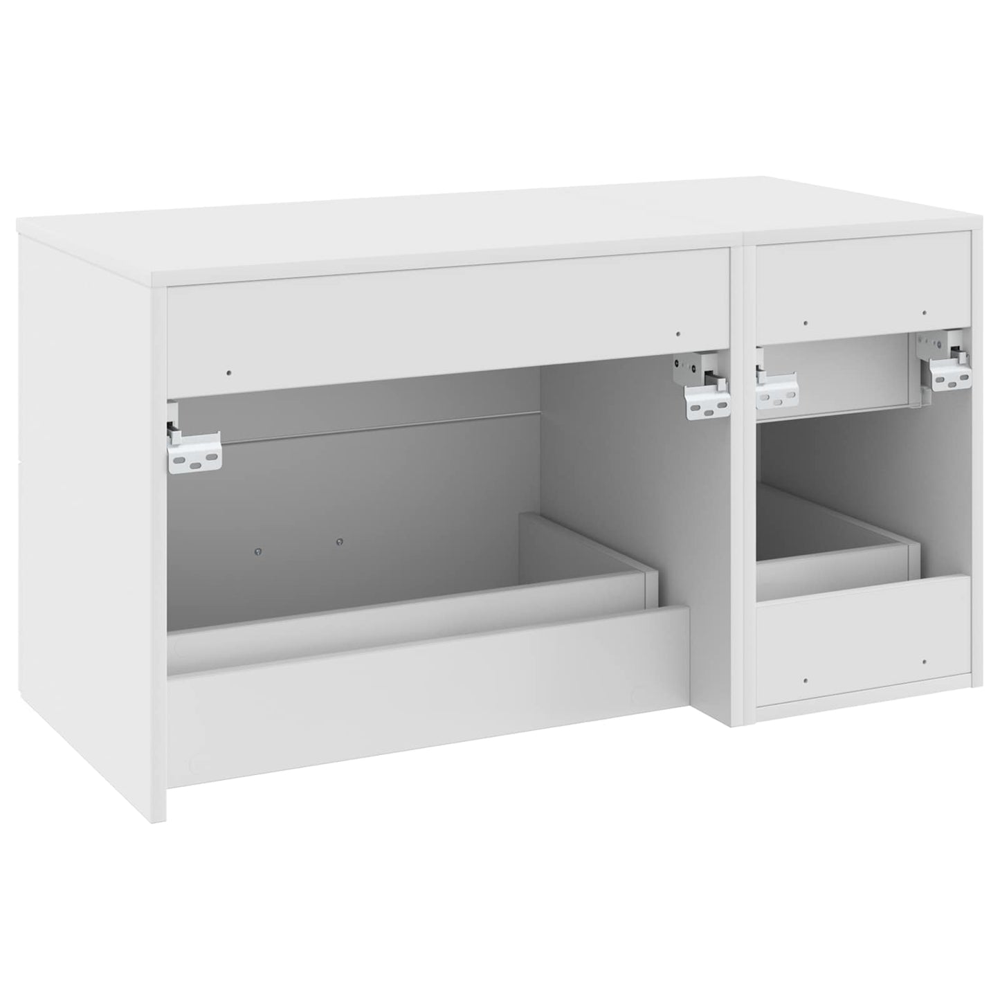 vidaXL Bathroom Furniture Set 2 pcs White Engineered Wood
