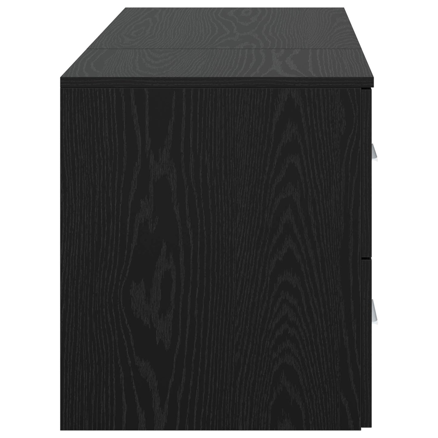 vidaXL Bathroom Furniture Set 2 pcs Black Oak Engineered Wood