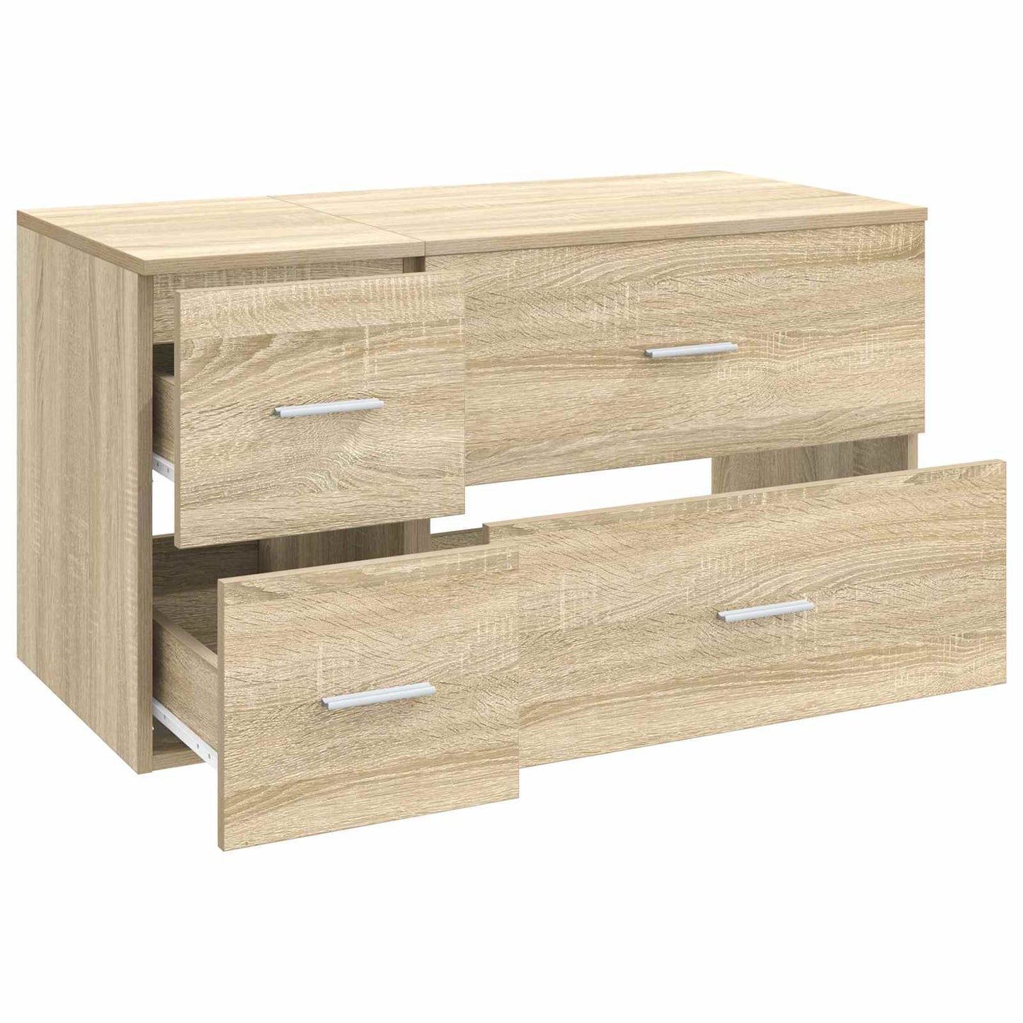 vidaXL Bathroom Furniture Set 2 pcs Sonoma Oak Engineered Wood