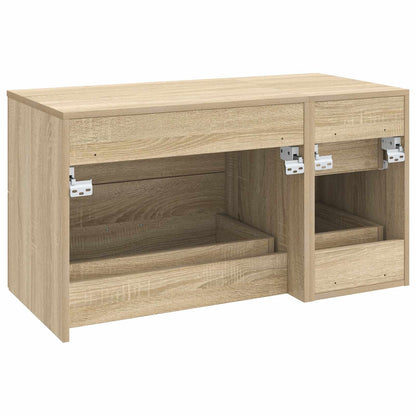 vidaXL Bathroom Furniture Set 2 pcs Sonoma Oak Engineered Wood