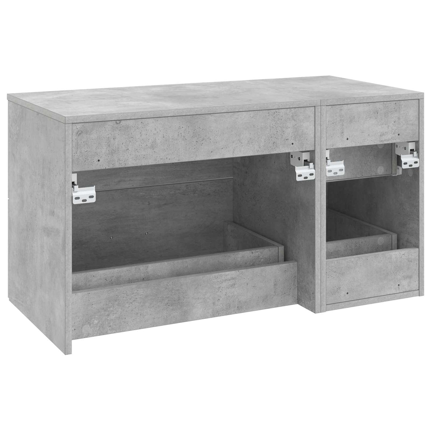 vidaXL Bathroom Furniture Set 2 pcs Concrete Grey Engineered Wood