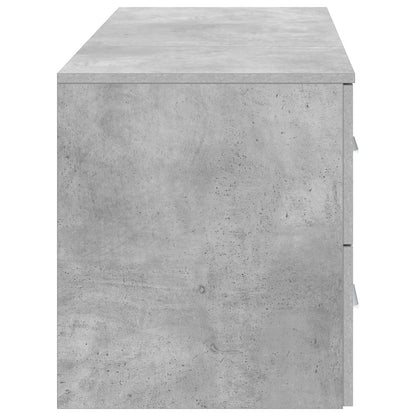 vidaXL Bathroom Furniture Set 2 pcs Concrete Grey Engineered Wood