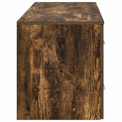 vidaXL Bathroom Furniture Set 2 pcs Smoked Oak Engineered Wood