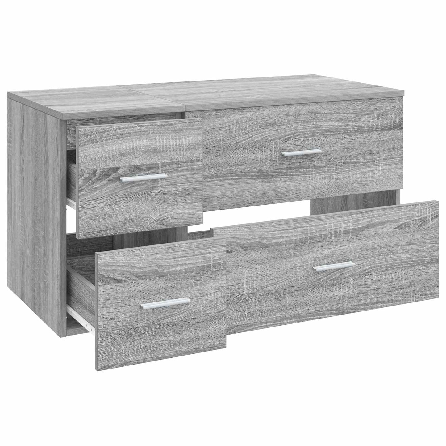 vidaXL Bathroom Furniture Set 2 pcs Grey Sonoma Engineered Wood