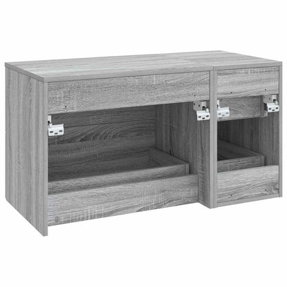 vidaXL Bathroom Furniture Set 2 pcs Grey Sonoma Engineered Wood