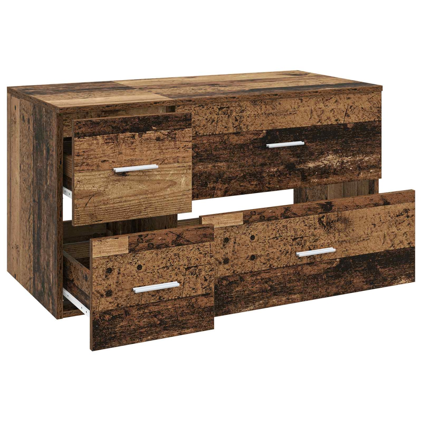 vidaXL Bathroom Furniture Set 2 pcs Old Wood Engineered Wood