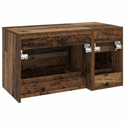 vidaXL Bathroom Furniture Set 2 pcs Old Wood Engineered Wood