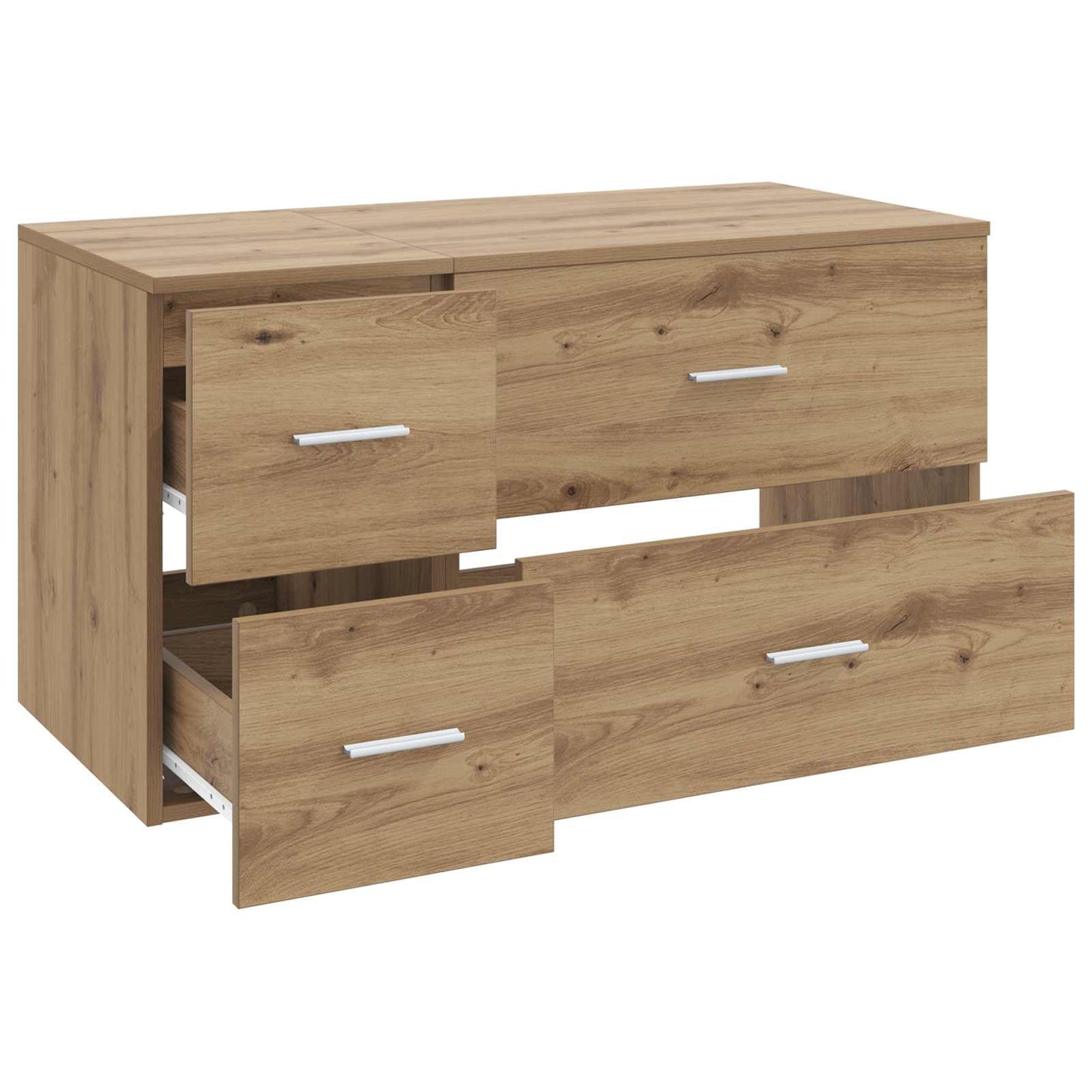 vidaXL Bathroom Furniture Set 2 pcs Artisan Oak Engineered Wood